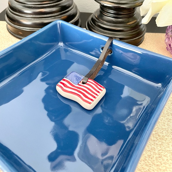 NWT Rae Dunn LET FREEDOM RING 🇺🇸Ceramic Napkin Holder - Picture 6 of 9